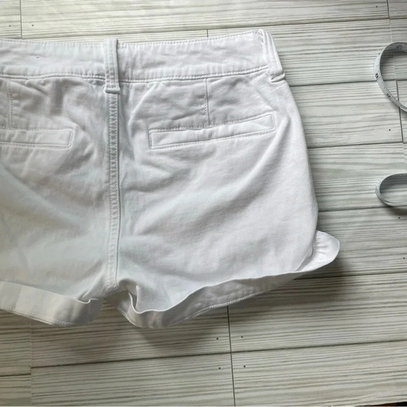 American eagle white midi shorts women’s size 00 - Picture 9 of 9